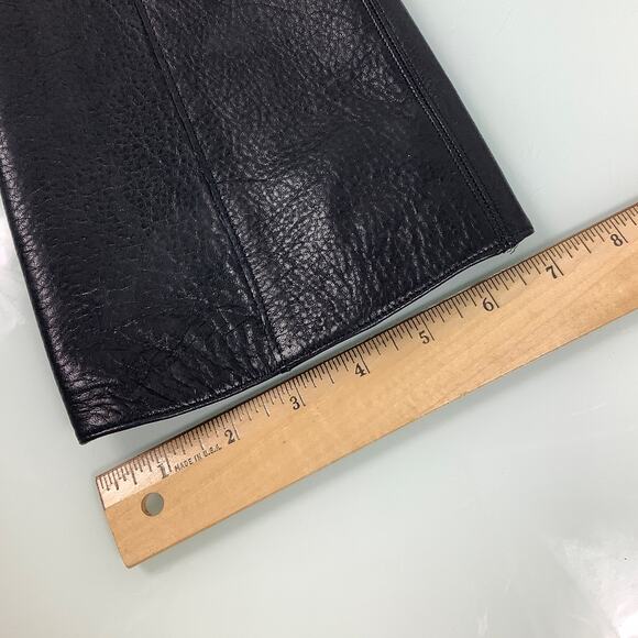 Vicini Tapeet Lug-Sole pull on knee high block heels leather boots SZ 36 EUC - Picture 9 of 12